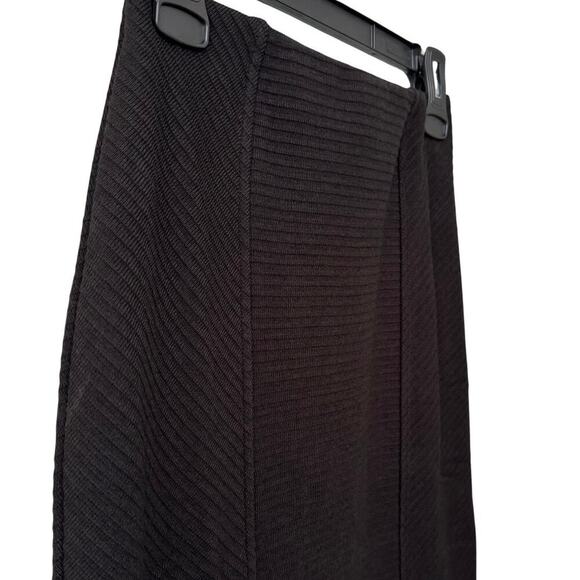 BAND OF THE FREE Renee Ribbed Pencil Skirt Black Pull-On Textured Knit NWT Small - Picture 2 of 8